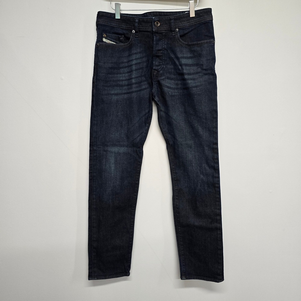 Diesel Buster Jeans Mens 30x30 Dark Wash Cotton Stretch Slim Tapered Casual